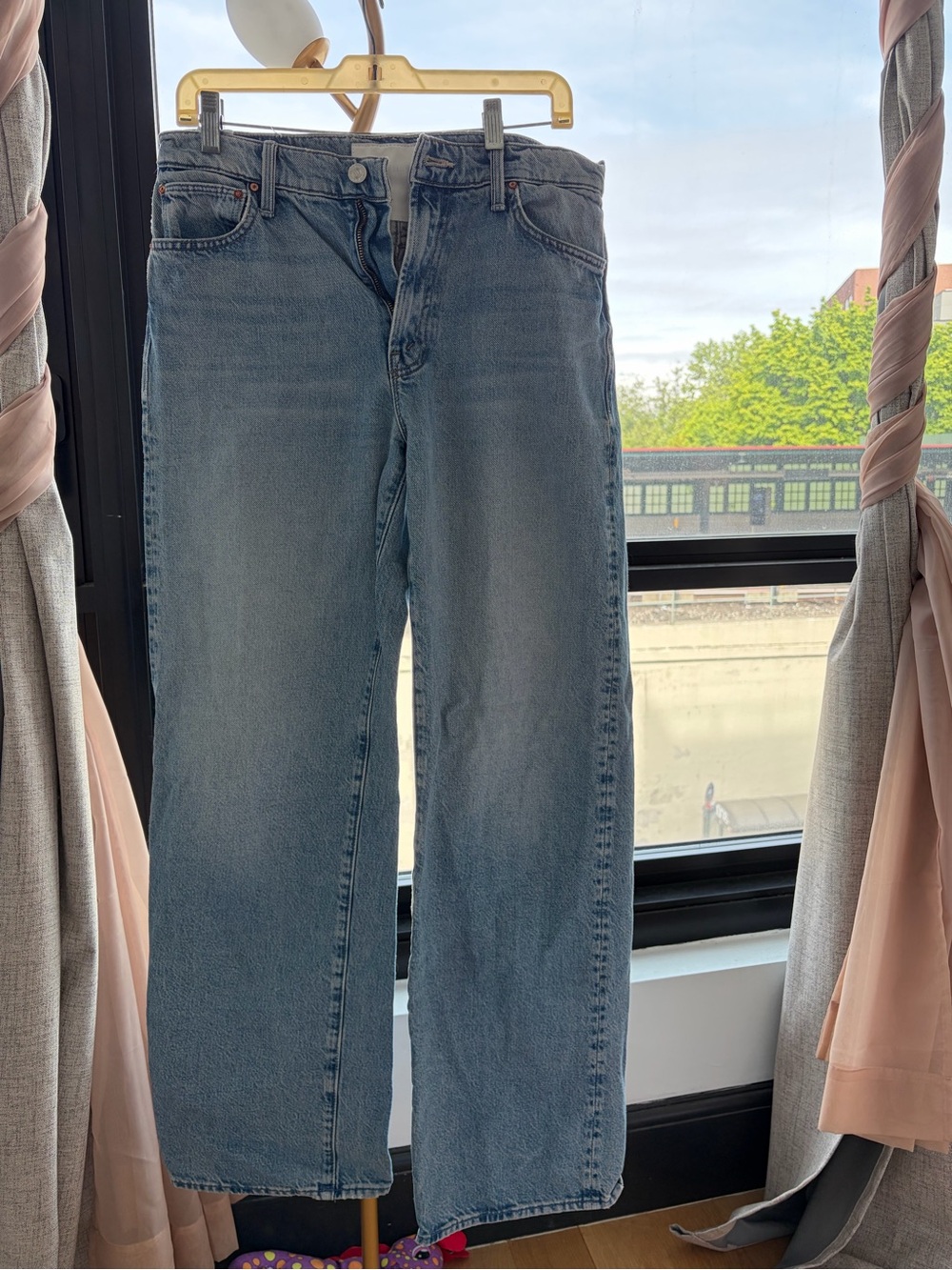 MOTHER Light Blue High-Rise Denim Jeans